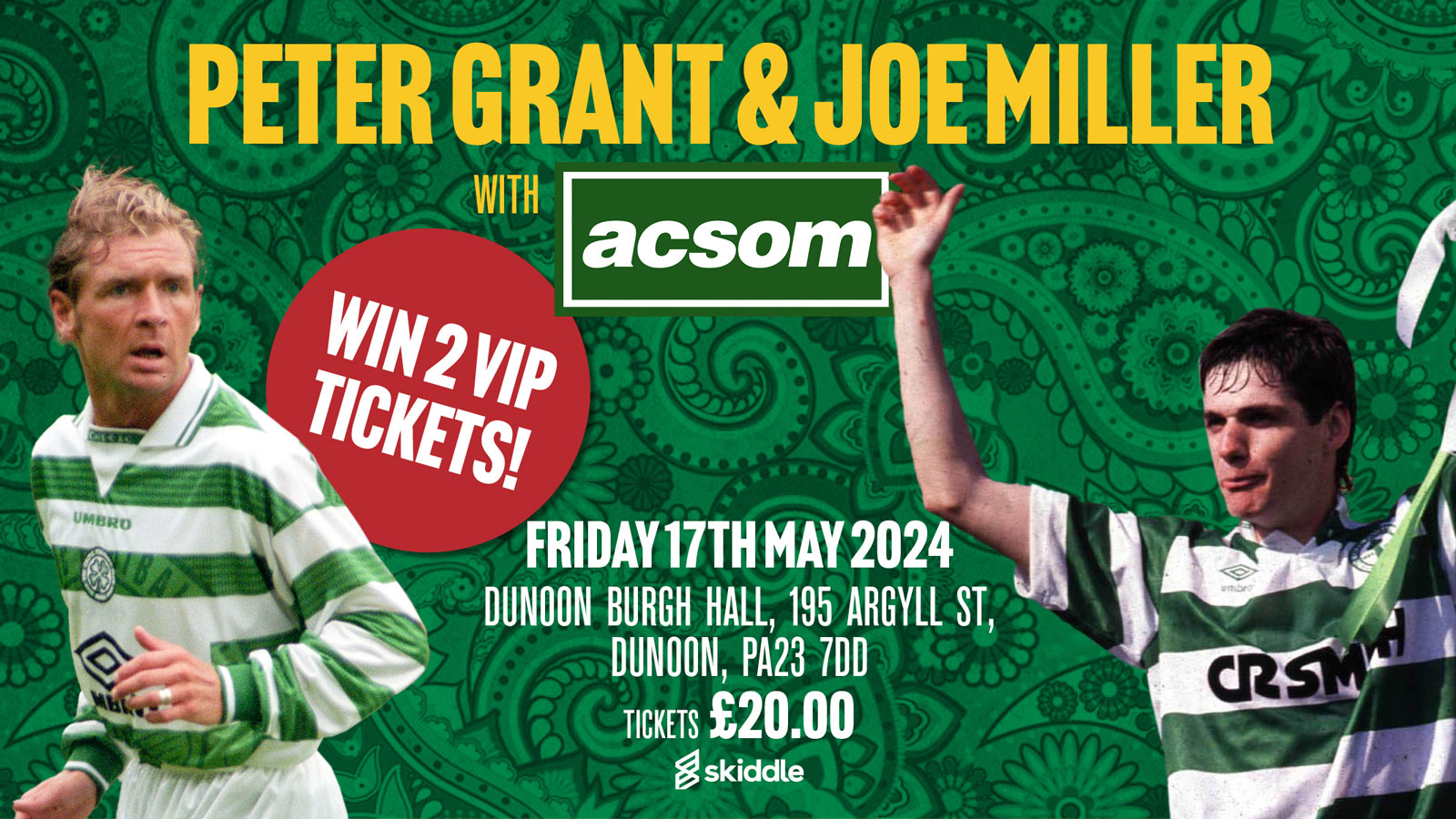 Win 2 VIP tickets for The Centenary Bhoys in conversation with A Celtic State of Mind