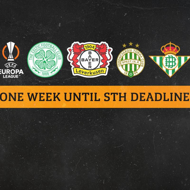 One week to STH deadline | buy online now with no booking fees!