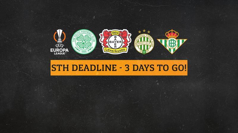Three days to go! Secure a seat for all three group stage games