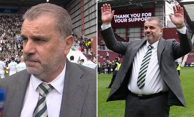 Emotional Ange Postecoglou Almost Breaks Down After Celtic Win Second ...