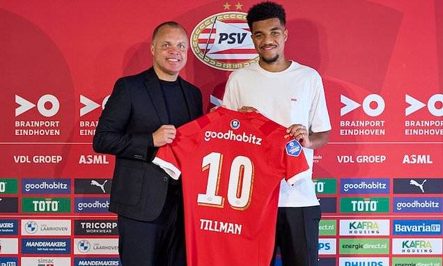 US attacking midfielder Malik Tillman joins PSV on loan after extending his contract with Bayern Munich until 2026, ending possible Rangers return