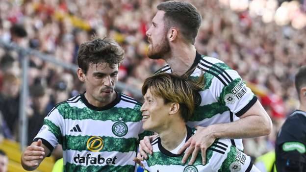 Champions Celtic continue winning start at Aberdeen
