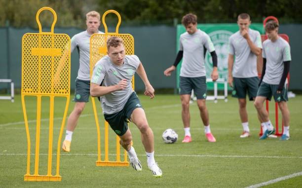 Delight as Alistair Johnston spotted back in training