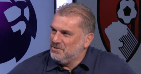 Ange Postecoglou delivers playful Tottenham jibe at excitable TNT staffer as Spurs’ Bournemouth win keeps good times rolling