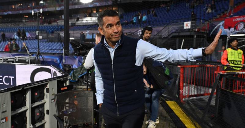 Giovanni van Bronckhorst spotted at Feyenoord Celtic clash as ex Rangers boss takes in old rivals