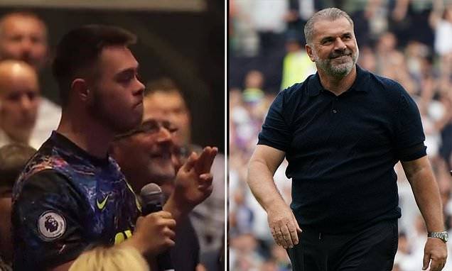 See the heartwarming moment Ange Postecoglou makes a young Spurs fan’s day with an amazing gesture at Q&A session