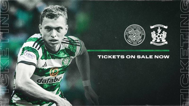 Tickets for Celtic v Kilmarnock on sale now