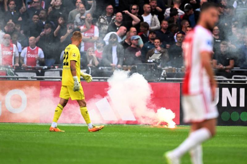 Disgusting scenes as Celtic’s UCL rivals see derby suspended despite 3-0 lead