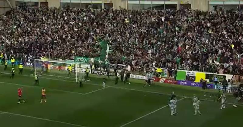 Celtic fans enter pitch after incredible Matt O’Riley winner in Motherwell drama