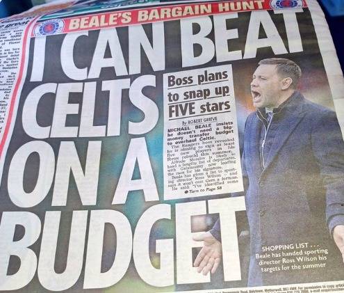 ‘No hesitation get him out tonight’ ‘Position is untenable’ ‘an absolute disgrace’ Ibrox fans howl for Beale to be sacked