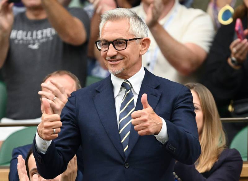 ‘I saw the highlights’: Gary Lineker left amazed after what he saw Celtic do vs Motherwell