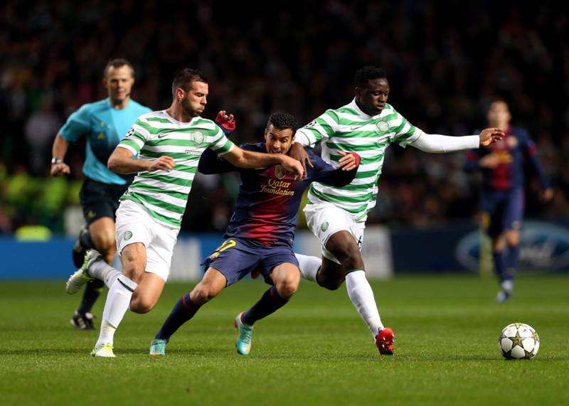 Former Barcelona star returns to Celtic Park after playing in famous 2012 night
