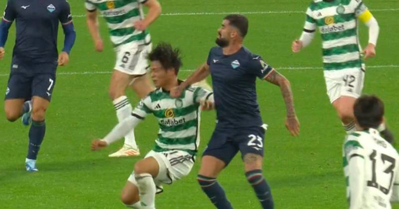 Reo Hatate ‘punch’ missed by VAR as Celtic star floored with former ref blasting red card miss