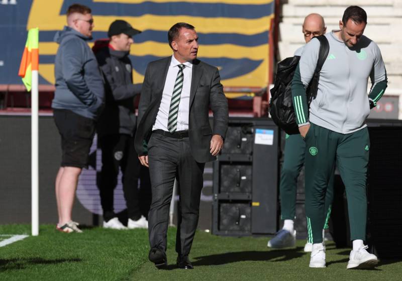 Video: Brendan Rodgers now fully embraced as Celtic fans sing his famous song at Tynecastle