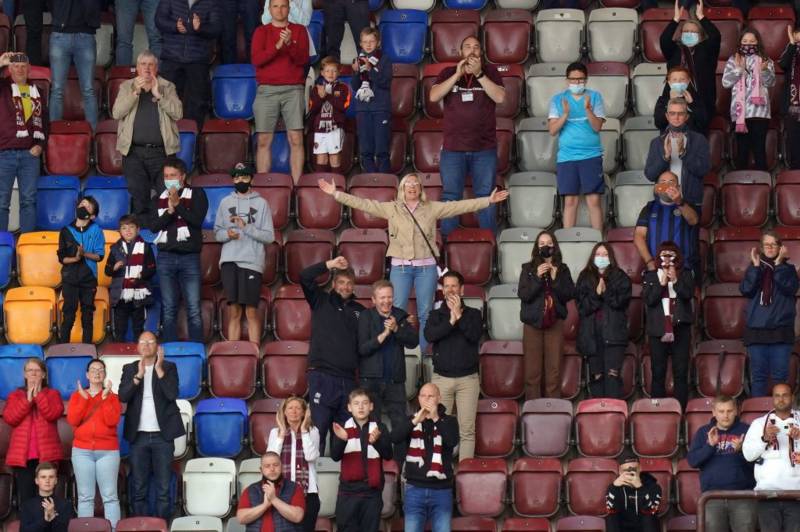 Video: Fan footage shows Hearts fans walking away after Celtic’s third