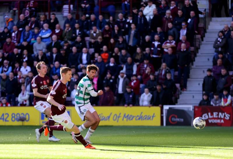 Video: Stunning finish from Matt O’Riley gives Celtic lead at Tynecastle
