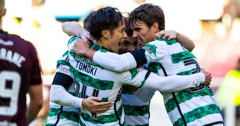 Matt O’Riley hands Tomoki Iwata two word Celtic praise as Hoops stars show support after first goal