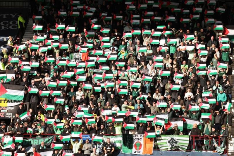 Fly the flag for Palestine and some friendly advice for Green Brigade