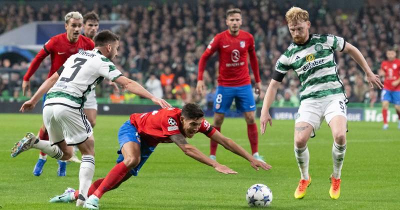 Celtic vs Atletico Madrid VAR watch as Greg Taylor penalty call razor thin after red card luck