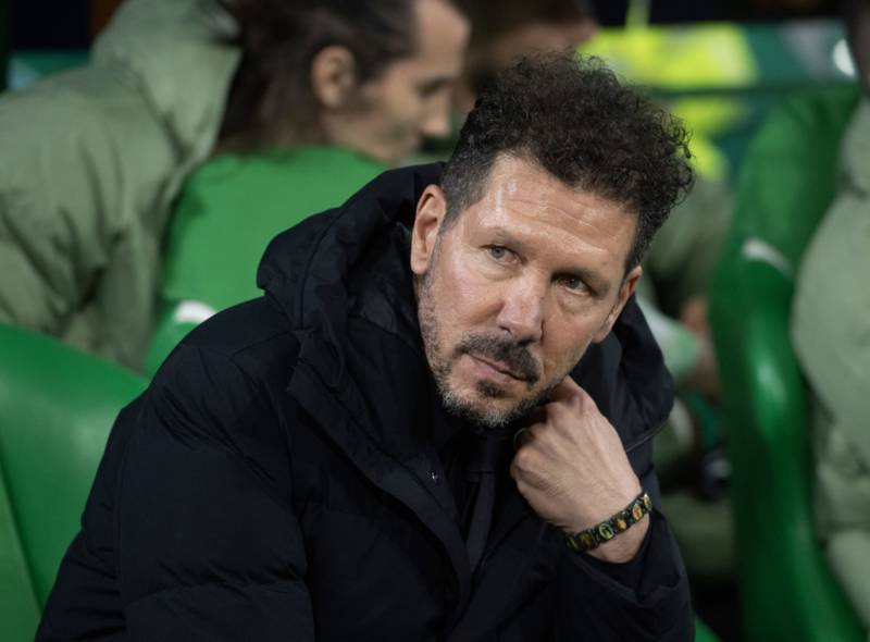 Diego Simeone criticised for his actions against Celtic