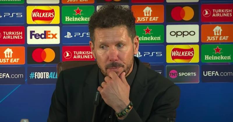 Diego Simeone swerves Celtic dark arts as Atletico Madrid boss talks up ‘positives’ in red card response