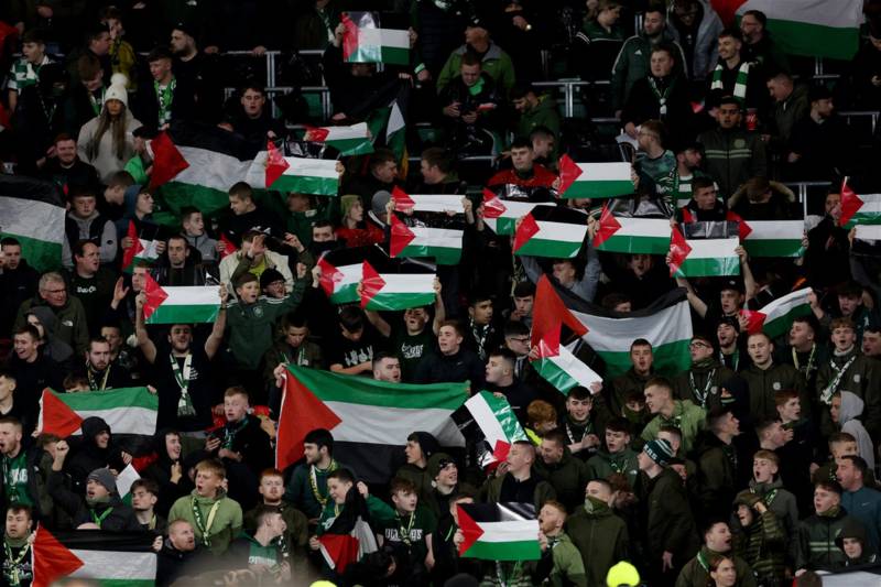 Watch how the Palestine flags flew high through You’ll Never Walk Alone at Celtic Park