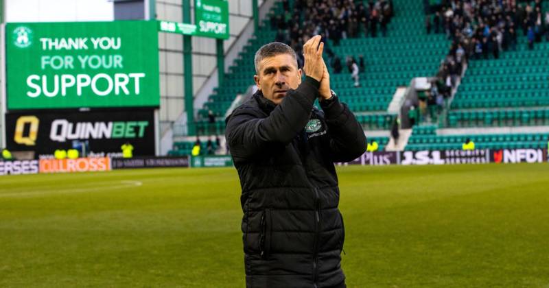 Nick Montgomery shrugs off Hibs doubters over attack belief as he beams with pride over Celtic draw