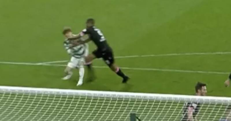 Kyogo Celtic ‘penalty’ missed as furious punters question St Mirren ‘NFL’ tackle