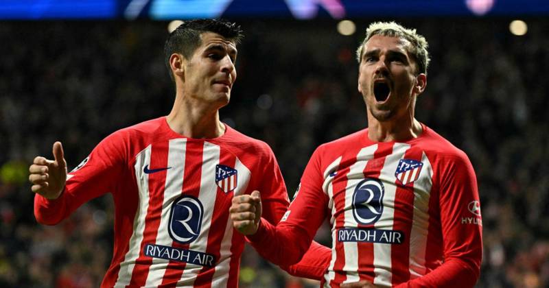 Griezmann and Morata lead Atlético Madrid’s thrashing of 10-man Celtic