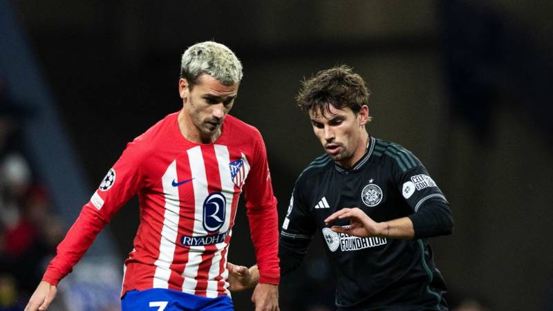 Tough Euro night for Celtic as they lose to Atletico Madrid