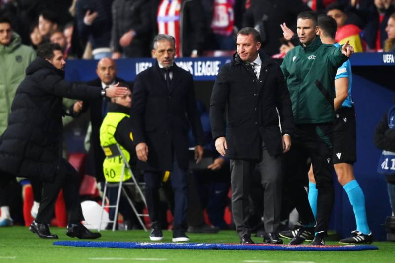 BBC reporter shares what Brendan Rodgers did after Daizen Maeda’s Celtic red card v Atletico Madrid