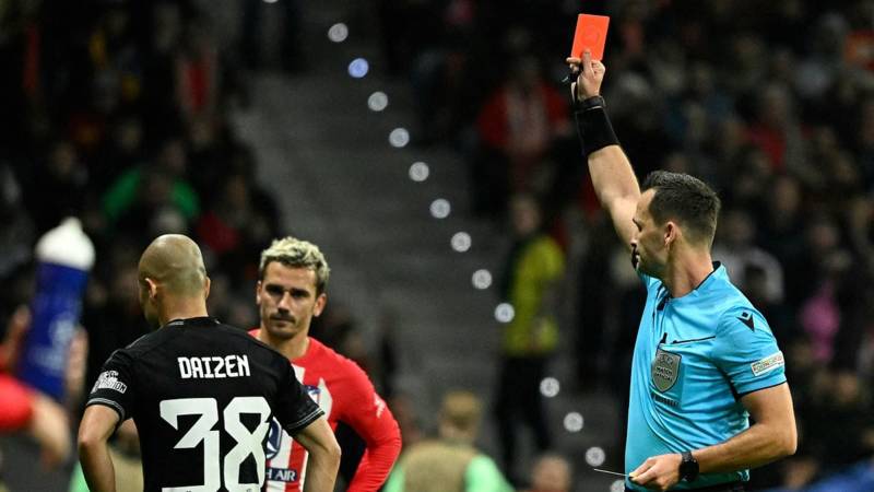 Brendan Rodgers rages that officials are turning football into a COMPUTER GAME with VAR. as the Celtic manager vents his frustration over Daizen Maeda’s red card in Champions League hammering by Atletico Madrid