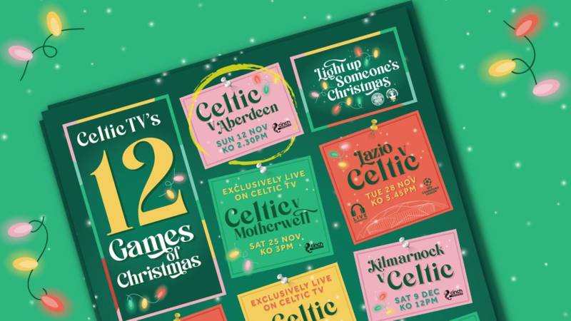 12 Games of Christmas on Celtic TV: Subscribe online now