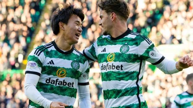 Leaders Celtic hit feeble Aberdeen for six