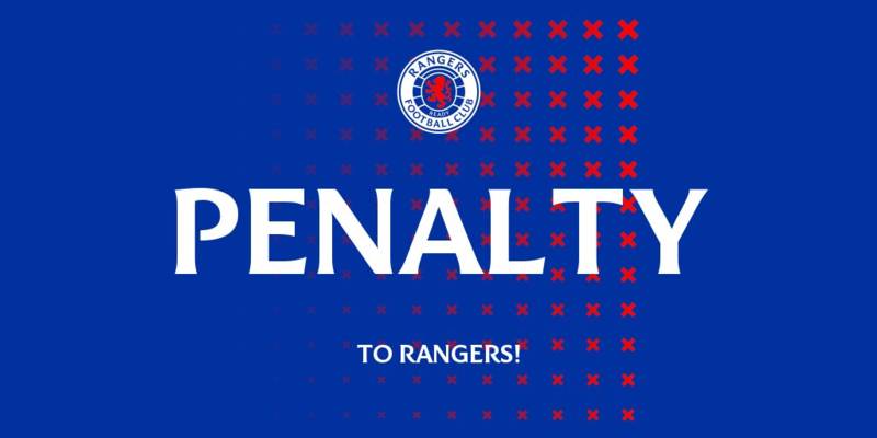 “Actually Insane!” – Celtic Fans React As Rangers Penalty Stats Revealed