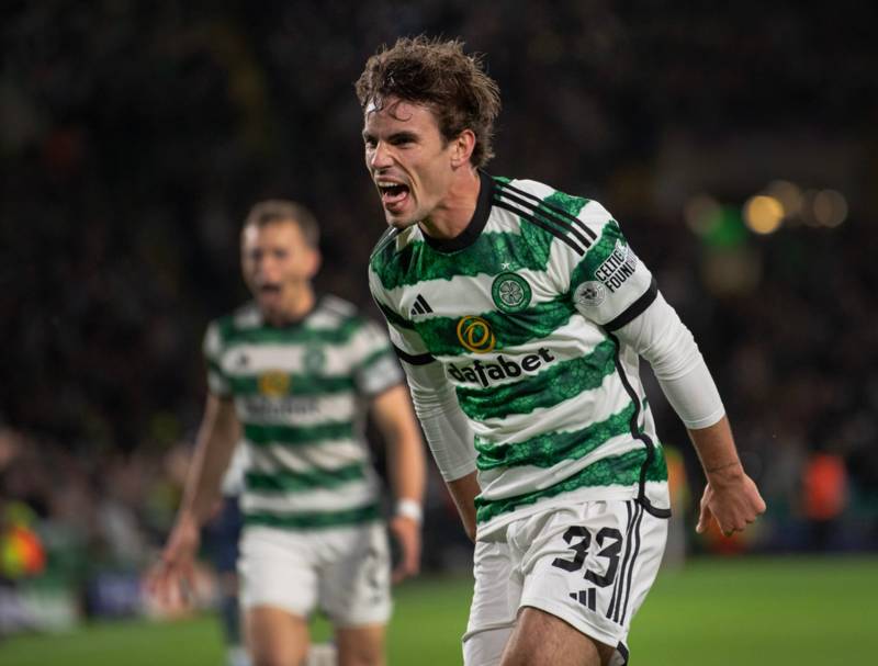Matt O’Riley’s ruthless on-pitch message to James Forrest as Celtic destroyed Aberdeen