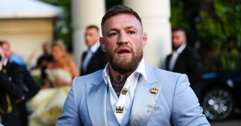 Conor McGregor reacts to Green Brigade tifo as Celtic Park visit in UFC star’s plans
