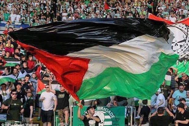 Photo: Green Brigade continue to show support for Palestine