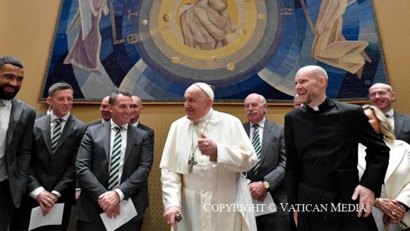 Celtic have private audience with Pope Francis in The Vatican