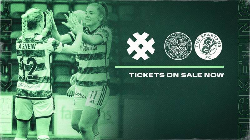 Celtic FC Women v Spartans – tickets on sale now