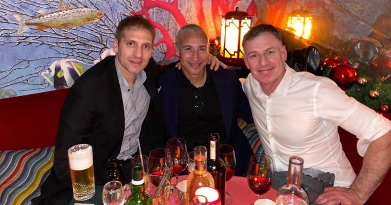 Celtic legend Chris Sutton ‘hungover’ after night out with icons Larsson and Petrov