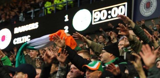 Celtic on Hogmanay and what an away support should look like at a Glasgow Derby
