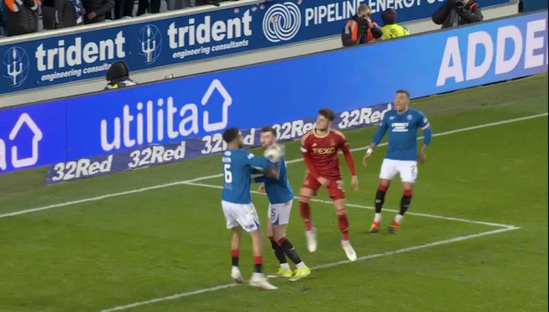 “Our Game Is Truly Bent!” – Celtic Fans React As Goldson Gets Away With Yet Another Handball