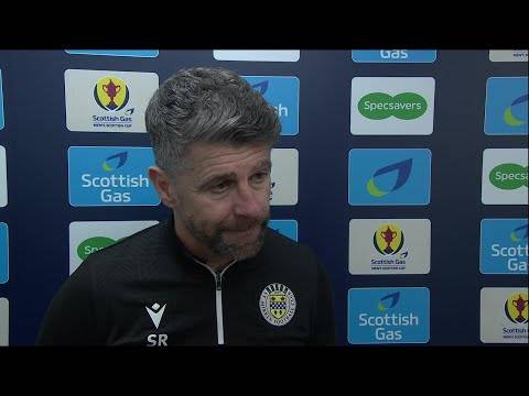 St Mirren manager Stephen Robinson gives thoughts after Scottish Cup