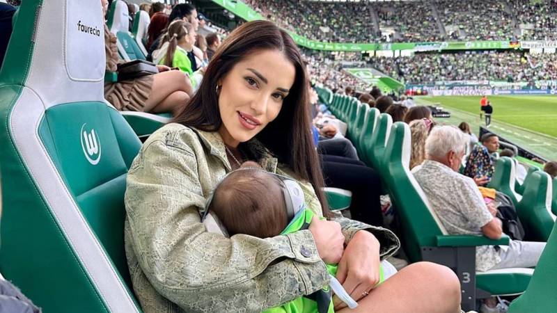Former Celtic star’s WAG reveals angry German football fan confronted her for BREASTFEEDING while watching her husband play – and admits ‘humiliating’ ordeal left her ‘unable to sleep’