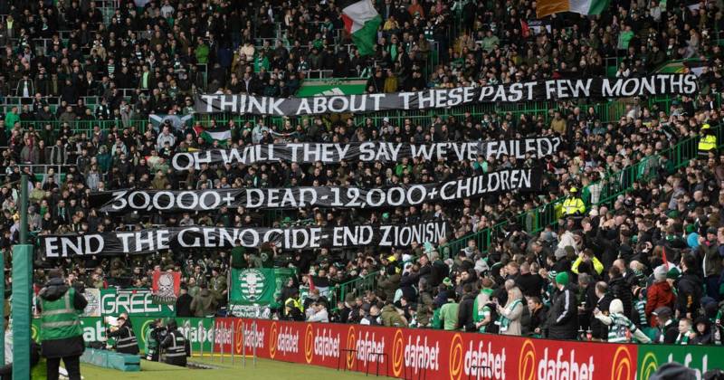 Celtic fans unfurl ‘Grace’ Palestine tribute after Green Brigade Parkhead plea