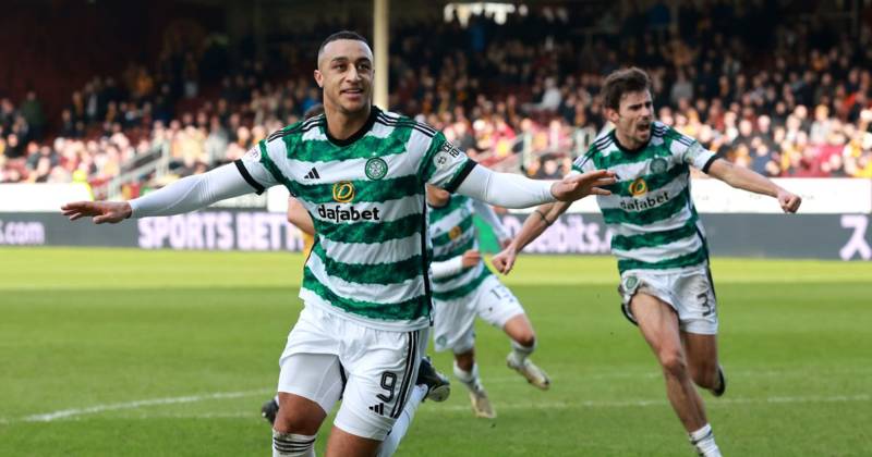 Adam Idah the hero for Celtic as Motherwell late show keeps them in title race