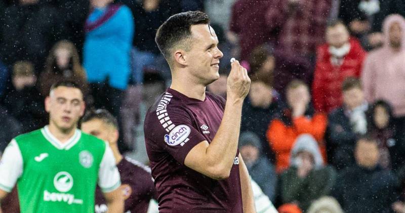 Hibs criticised over fans treatment of Hearts’ Lawrence Shankland as pundit snipes at cutting away allocation plan