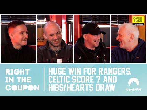 HUGE WIN FOR RANGERS, CELTIC SCORE 7 & HIBS/HEARTS DRAW | Right In The Coupon