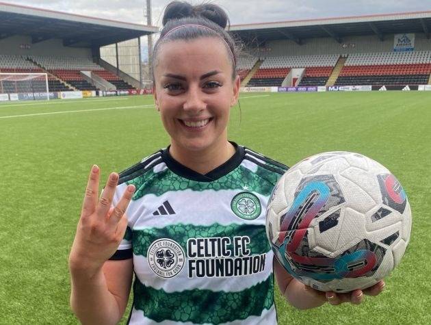 “It was a great performance all around,” Celtic’s hat-trick hero, Amy Gallacher